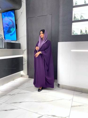 Crepe Abaya | Violet