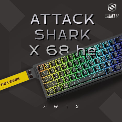Keyboard Attack shark x68 he- كيبورد اتاك شارك اكس 68 اتش اي