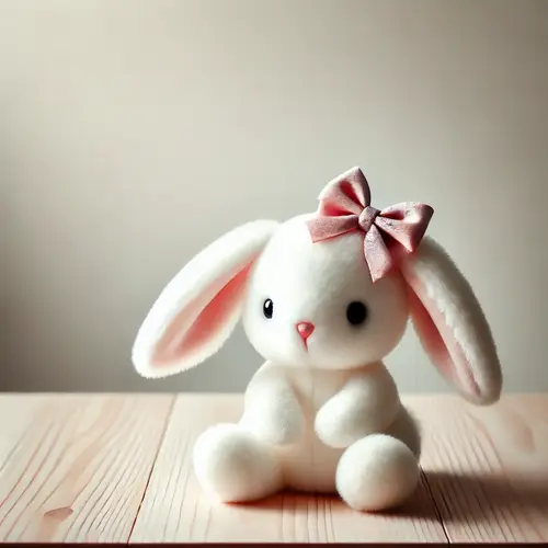 الأرنب الأبيض اللطيف
