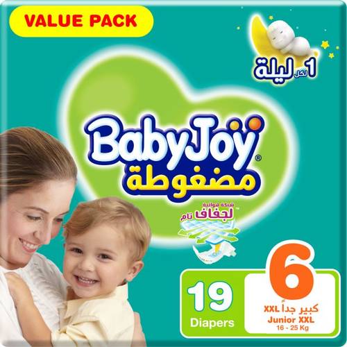 بيبي جوي رقم 6 عدد 19 حفاضة 