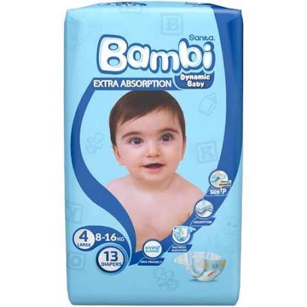عرض خاص بامبي سانيتا 4 ** 80 حفاض