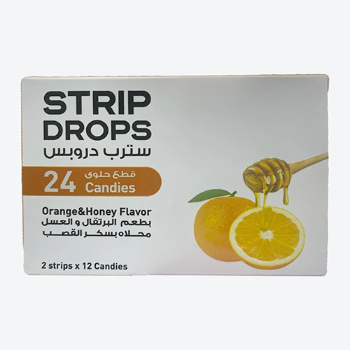 ستريب دروب عسل وليمون 24 قرص 