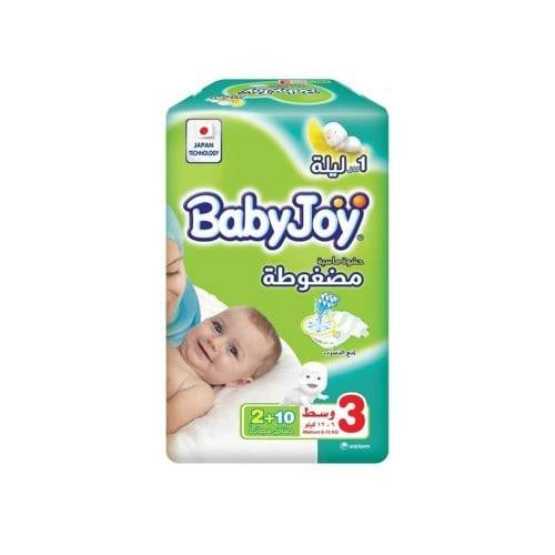 بيبي جوي رقم 3 عدد 10+2 حفاضة 