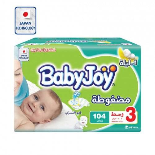 بيبي كرتون رقم 3 عدد 104 حفاضة 