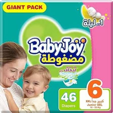 حفاضات بيبي جوي رقم 6 / 46 حبة
