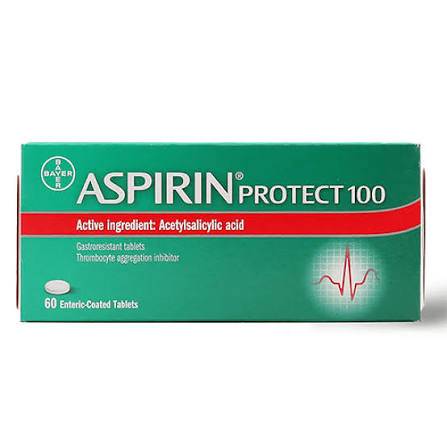 اسبرين 100 مجم 60 قرص