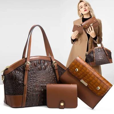 حقيبة صدفية من ثلاث قطع ، حقيبة يد كبيرة السعة ، موضة الموضة ، للأم والابنة ، للنساء ، الخريف والشتاء