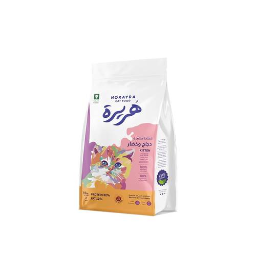هريرة طعام جاف للقطط الصغيرة بالدجاج و الخضار - ١٤ كيلو