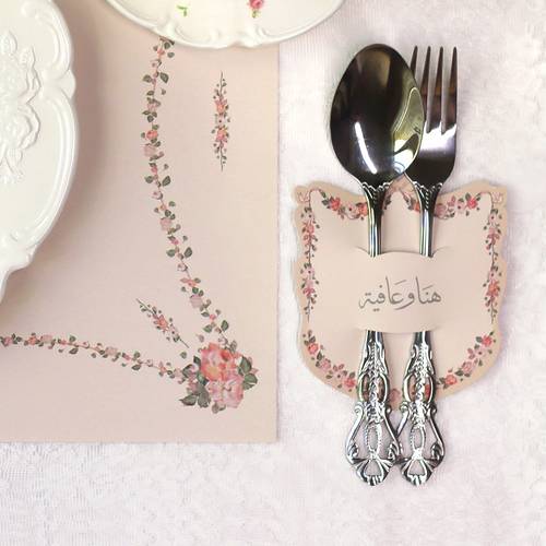 Spoon holder - Floral theme (set of 12 pieces)