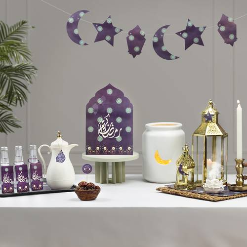 ثيم رمضان كحلي متكامل لسفرة الإفطار – يكفي 12 شخص