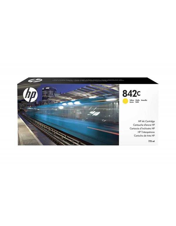 HP 842C 775-ml Yellow PageWide XL Ink Cartridge خرطوشة حبر صفراء