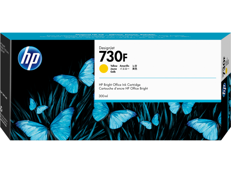 خرطوشة حبر HP 730F صفراء DesignJet سعة 300 مل