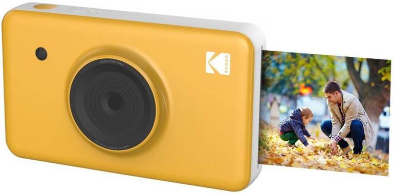 كوداك ميني شوت كاميرا و طابعة صور  لاسلكية ، اصفر