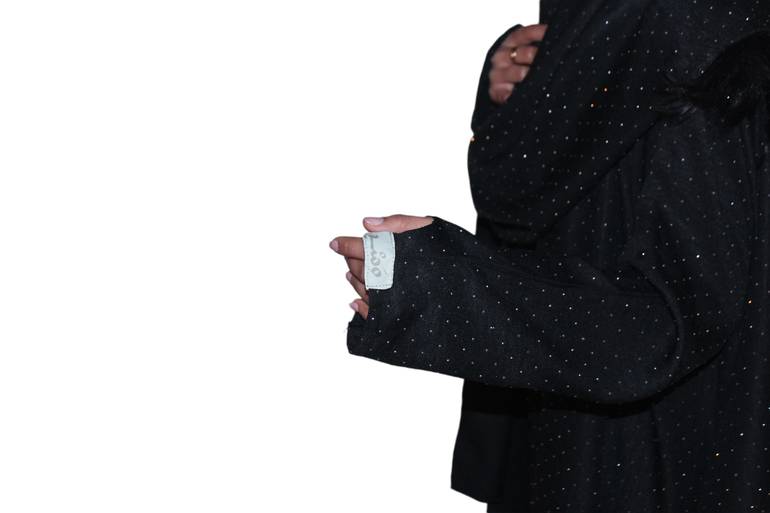 Black and glittery