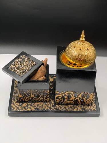 مبخرة السيراميك الفاخرة (ثلاث قطع)