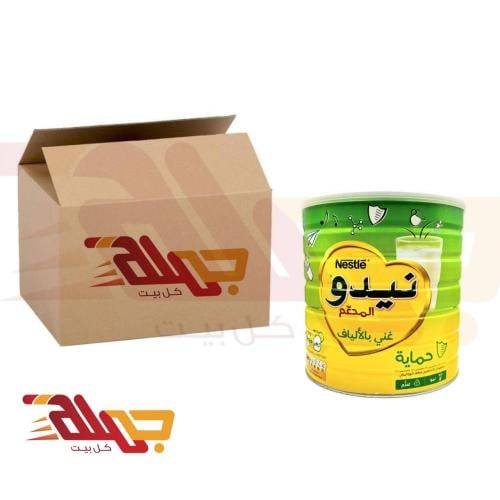 كرتون حليب نيدو مجفف 2500جرام عدد 6 حبات