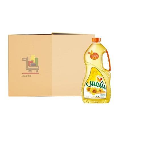 كرتون زيت دوار الشمس من شمس 1.5 لتر 6 حبات