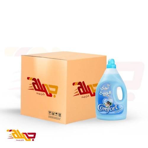 كرتون كمفورت الازرق منعم و معطر الملابس 4 لتر*4حبات