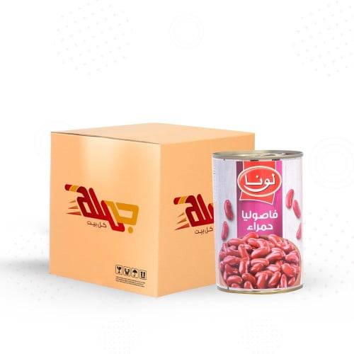 كرتون فاصوليا حمراء من لونا 24 * 380 جرام