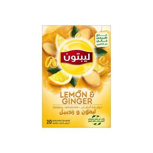شاي ليبتون مغلف ليمون وزنجبيل 20خيط