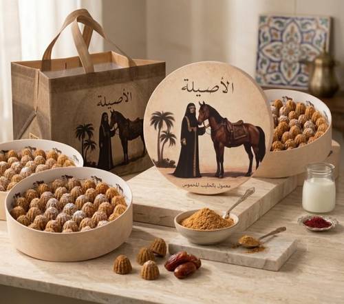 معمول الأصيلة بالحليب المحموس