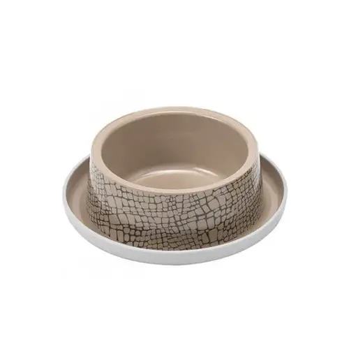 مودرنا صحن طعام بلاستيكي للقطط و الكلاب غير قابل للإنزلاق 735 مل / Beige