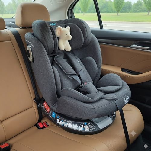 كرسي  و مقعد سيارة للاطفال الشامل 360 درجة أمان بنظام ايزوفيكس ISOFIX