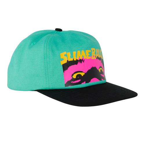 قبعة Snapback متوسطة الارتفاع Slime Balls Speed Freak – تركواز / أسود