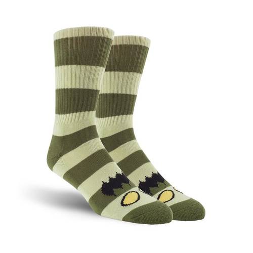 جوارب Toy Machine Monster Big Stripe – أخضر