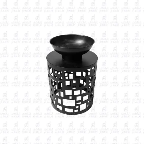 دفايه حطب نقش ليزر مع طاسة 45 سم