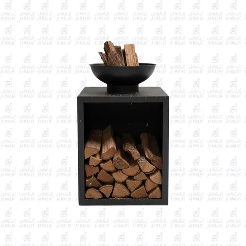 مدفأة حطب مربعه + طاسه جمر