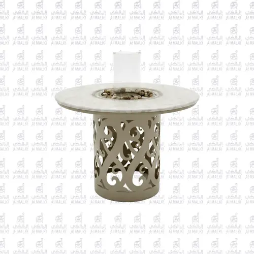 دفاية غاز مدور رخام 100 سم + نافورة