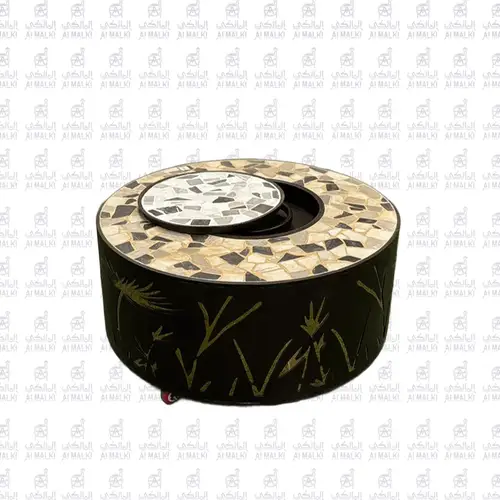 طاولة غاز سيراميك مدور - 80 سم