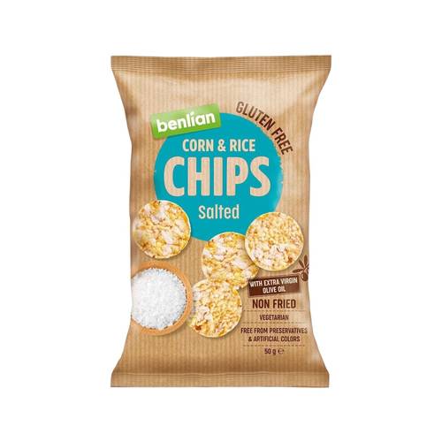 بينليان - رقائق الارز والذرة -Benlian Chips 50g