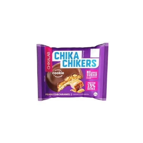 CHIKALAB CHIKERS Glazed cookie Biscuit with peanuts and caramel 40g