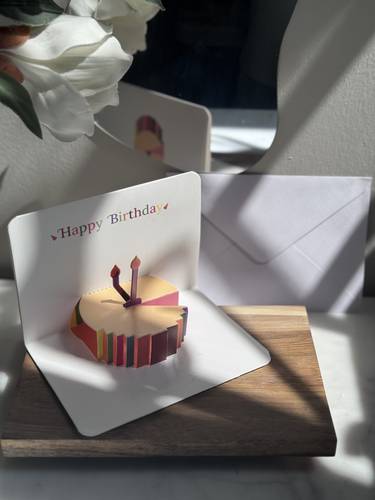 كرت عيد ميلاد ثلاثي الأبعاد 🎂 