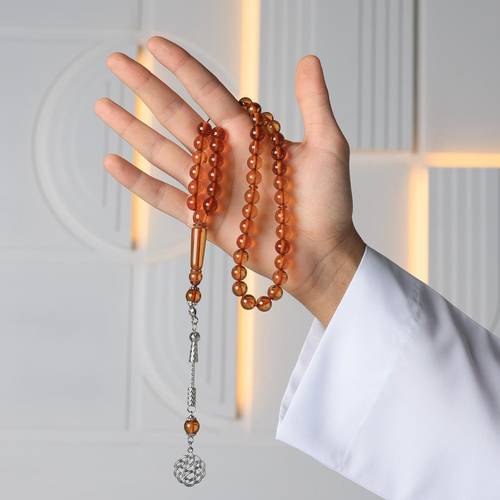 مسباح بكلايت عسلي شفاف