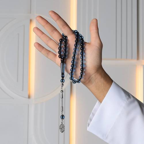 مسباح بكلايت ازرق شفاف