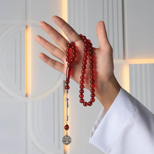 مسباح بكلايت احمر شفاف