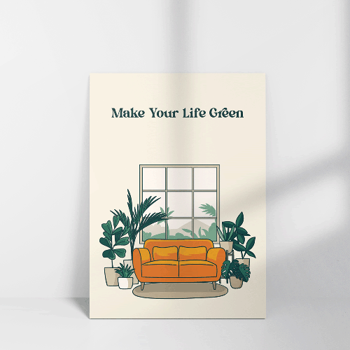كرت اجعل حياتك خضراء Make your life green