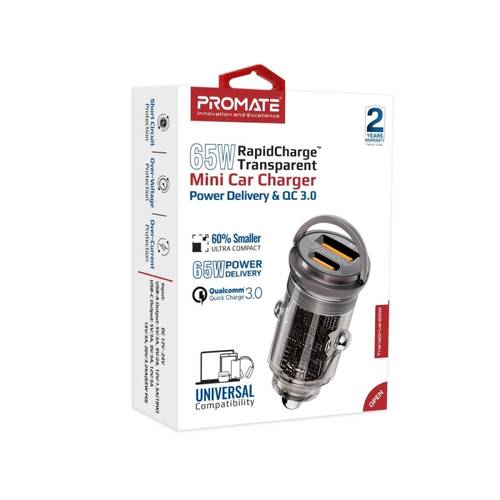 راس سياره 65W 1USB-1TC PROMATE