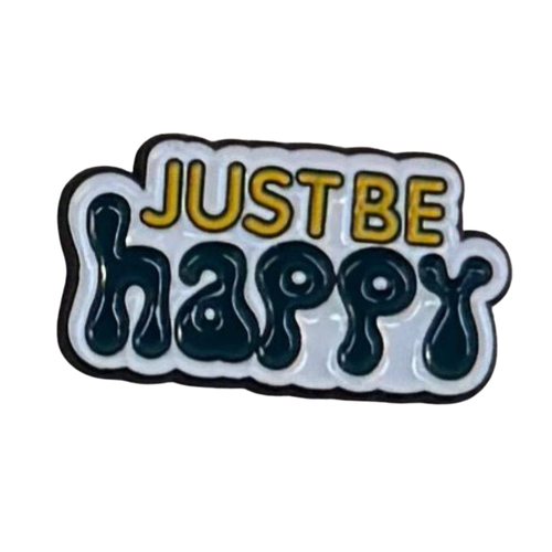 ملصق حديد لصق 3M عبارة JUSTBE HAPPY