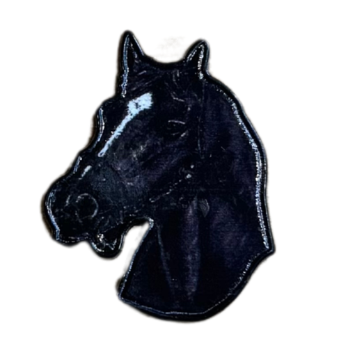 ملصق حديد لصق 3M خيل اسود