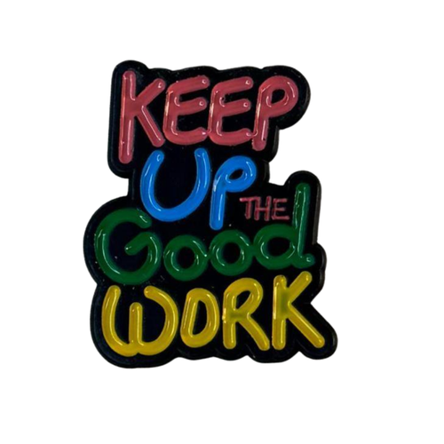 ملصق حديد لصق 3M عبارة KEEP UP GOOD WORK