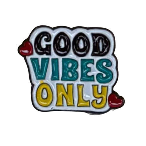 ملصق حديد لصق 3M عبارة GOOD VIBES ONLY
