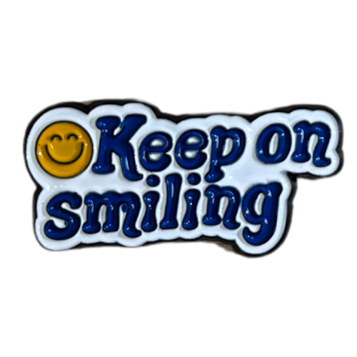ملصق حديد لصق 3M عبارة Keep on smiling