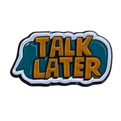 ملصق حديد لصق 3M عبارة TALK LATER