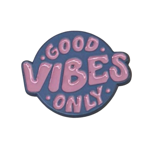 ملصق حديد لصق 3M عبارة GOOD VIBES ONLY