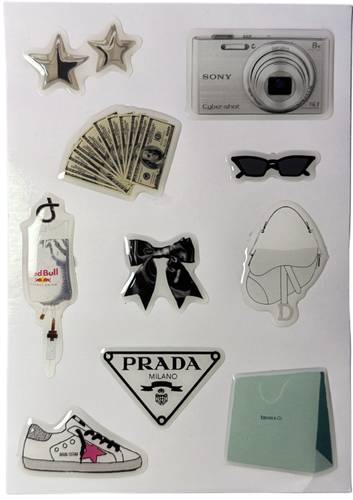 Moody 3d sticker
