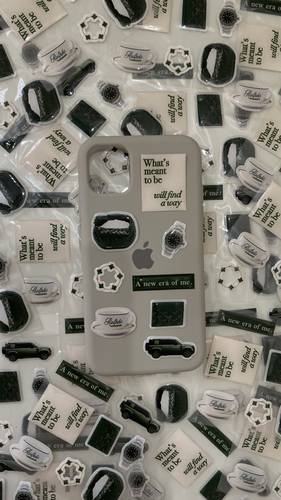 Moody 3D stickers 